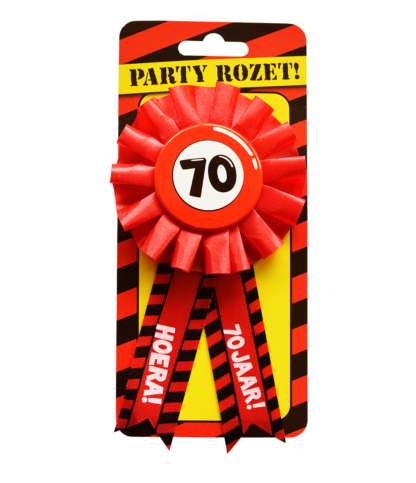 Rozet met button 70 jaar - Afbeelding 2