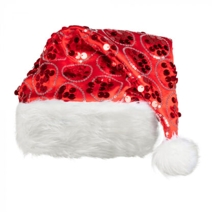 Kerstmuts Dangling glitter pailletten - Afbeelding 2