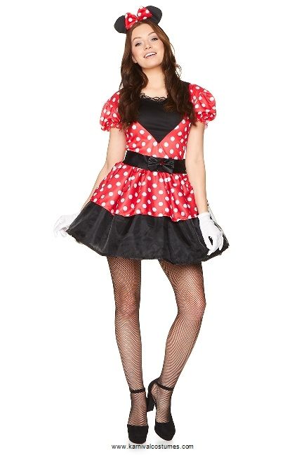 Minnie mouse jurk met accessoires