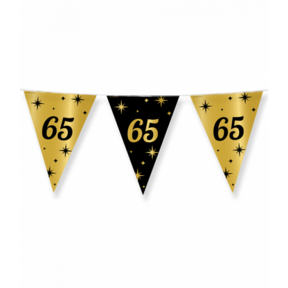 Partyflags black gold 65