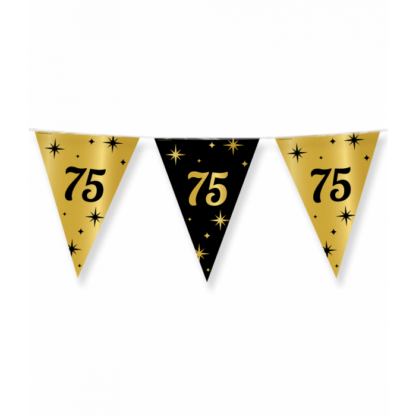 Partyflags black gold 75