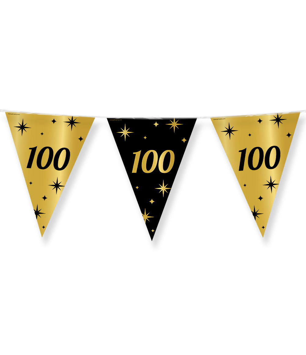 Partyflags gold black 100