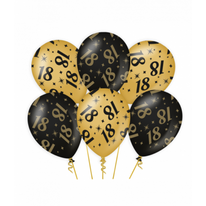 ballonnen zwart goud 18