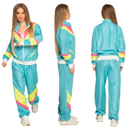 Trainingspak retro blauw - Afbeelding 2