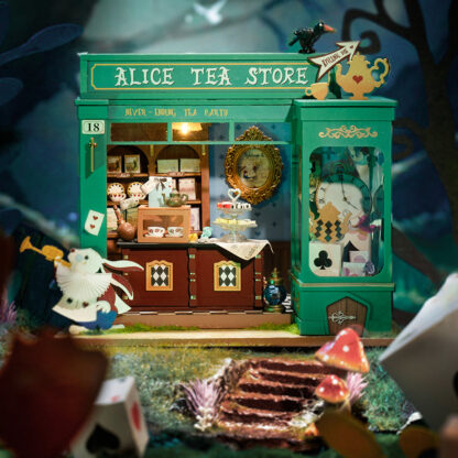 Robotime DIY Alice’s Tea Store met LED verlichting - Afbeelding 3