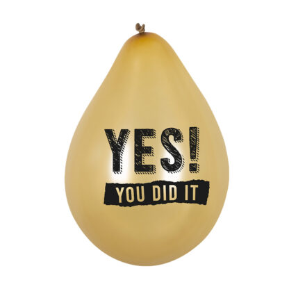 Set van 6 Latex ballonnen Yes, You did it! - Afbeelding 2