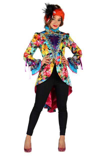 Lange damesjas Flower star - Afbeelding 3