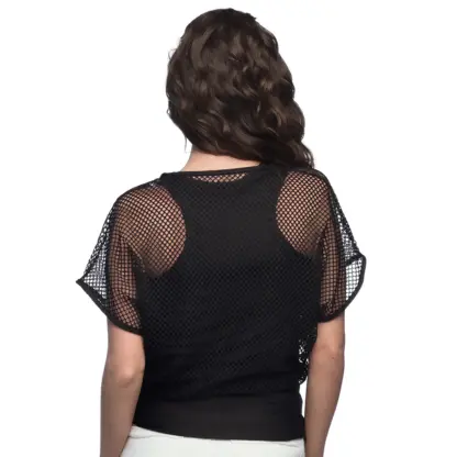 Netshirt zwart met hemdje - Afbeelding 4