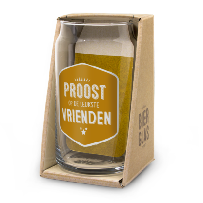 Bierglas Proost vrienden