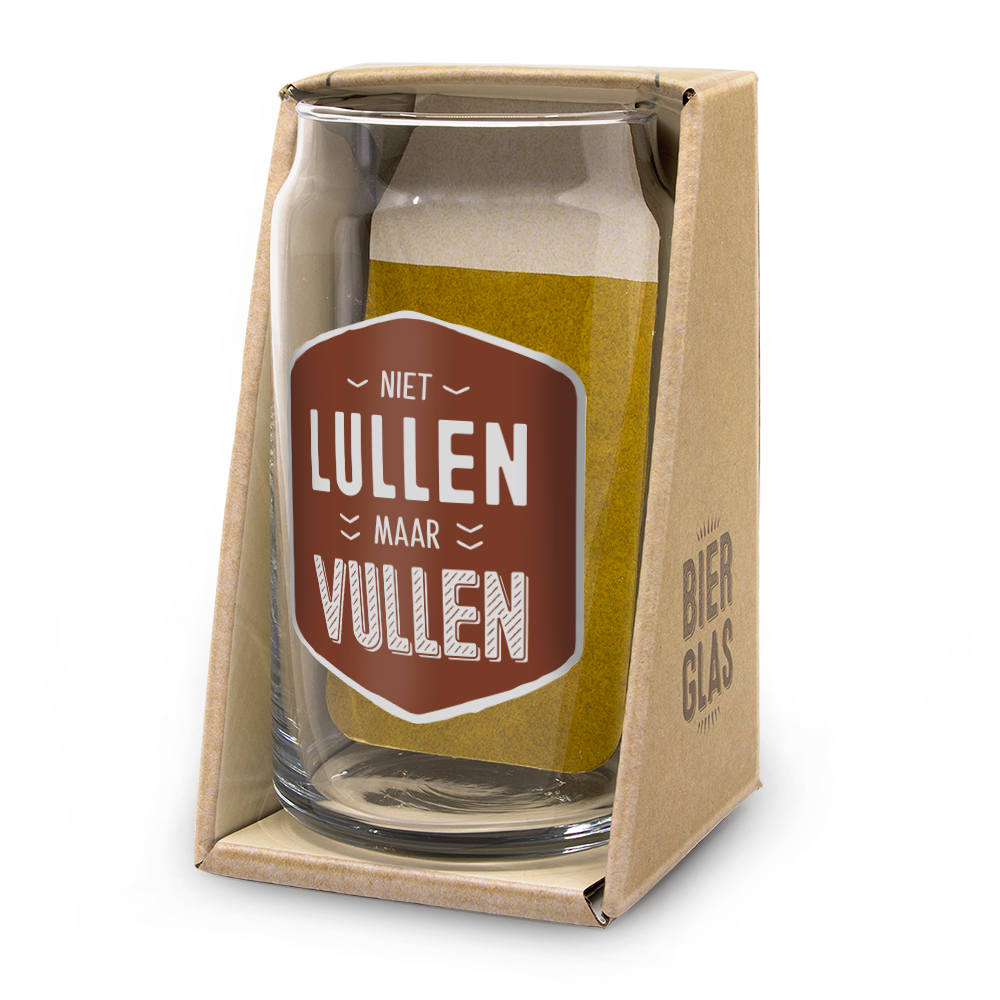 Bierglas Niet lullen