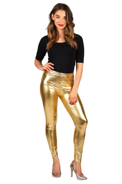 Legging metallic goud