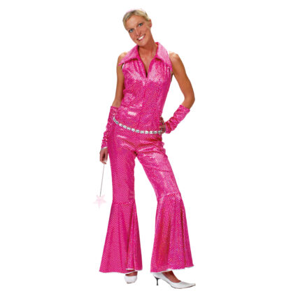 Disco jumpsuit roze