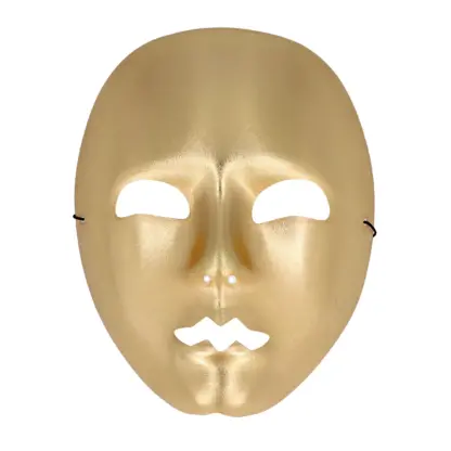 Gezicht masker mime goud