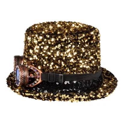 Burning man glittering hat