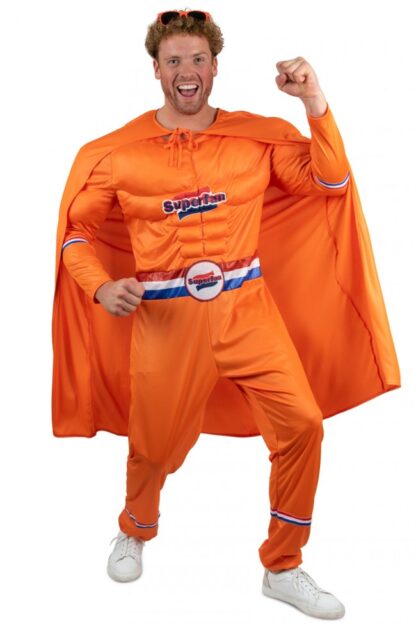 Oranje Holland onesie met cape