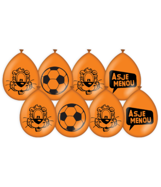 Voetbal oranje ballonnen